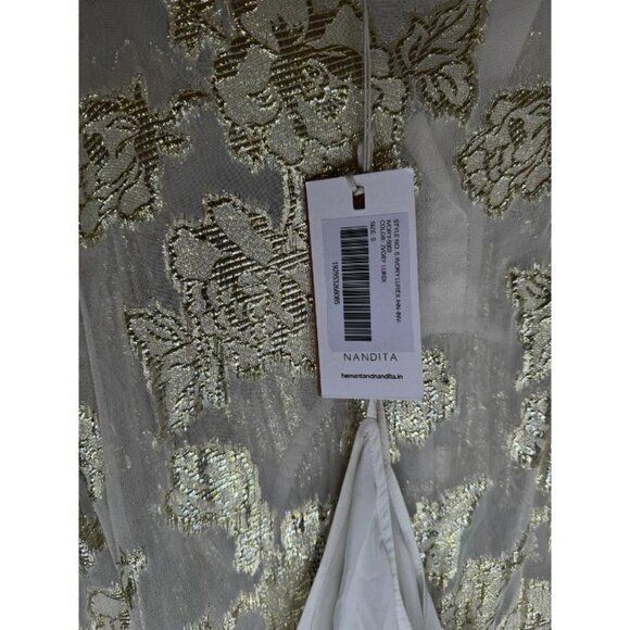 NWT HEMANT AND NANDITA LUREX KAFTAN - Picture 7 of 7